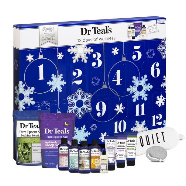 Dr Teal's Bath and Body Advent Calendar 12 Piece Gift Set - Walmart.com | Walmart (US)