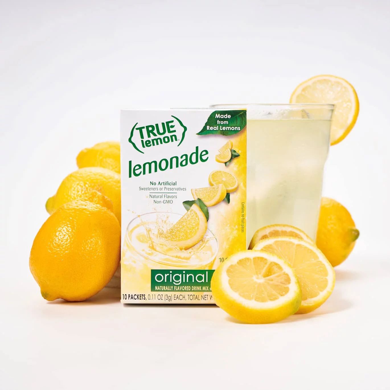 True Lemon Original Lemonade Powdered Drink Mix - 30 Sticks - Walmart.com | Walmart (US)