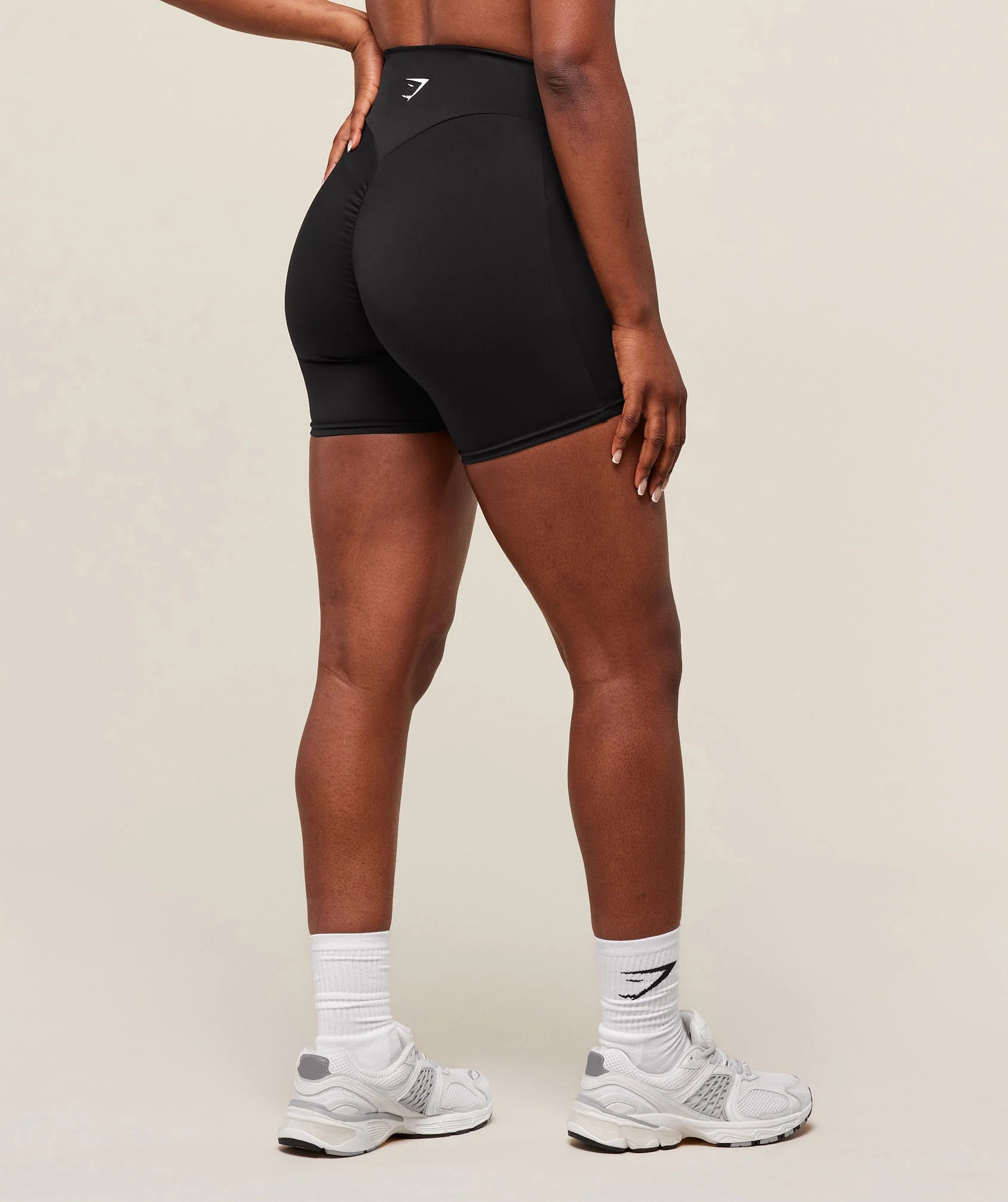 Gymshark Reps Power Tight Shorts - Black | Gymshark US
