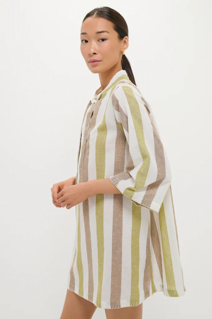 Olivewood Stripe Marseille Coverup | Tuckernuck (US)