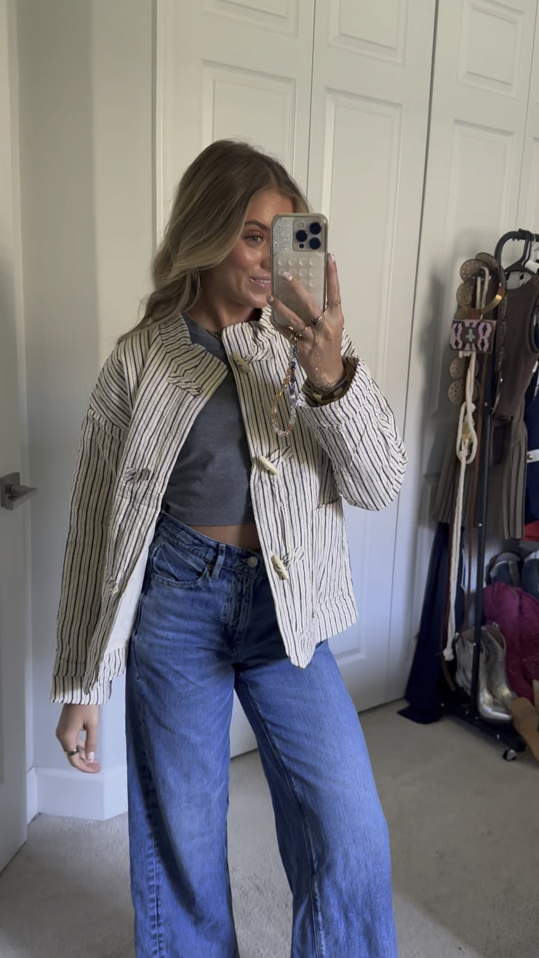 Amazon Women Striped Quilted Puffer Jacket Lightweight Long Sleeve Toggle Warm Outwear with Pockets size small  

#LTKSeasonal #LTKWatchNow #LTKHoliday