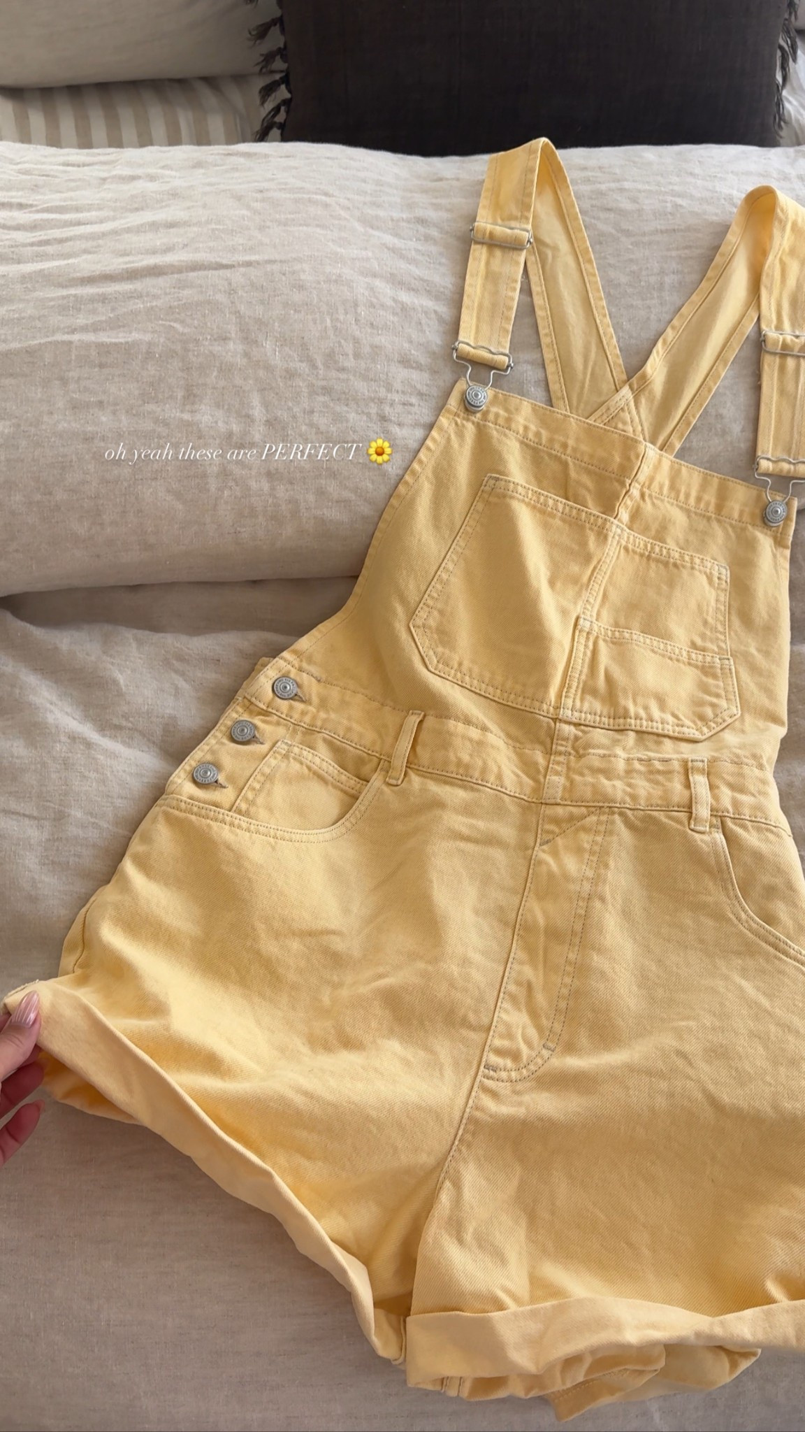yellow free people shortalls - grabbed my true size large 🤍🌻

#LTKMidsize #LTKStyleTip #LTKSeasonal