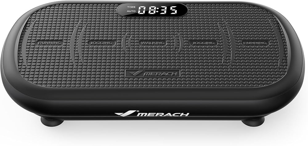 MERACH Vibration Plate Exercise Machine, Vibration Plate 440 Lbs Capacity, Bluetooth and Silicone... | Amazon (US)