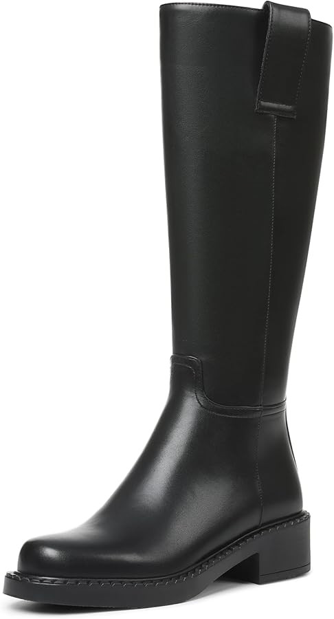 Eteridrey Wide Calf Knee High Boots for Women Round Toe Chunky Platform Tall Boots Comfortable Lo... | Amazon (US)