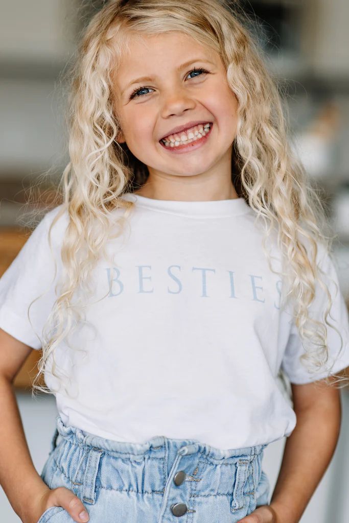 Besties White Toddler Graphic Tee | The Mint Julep Boutique