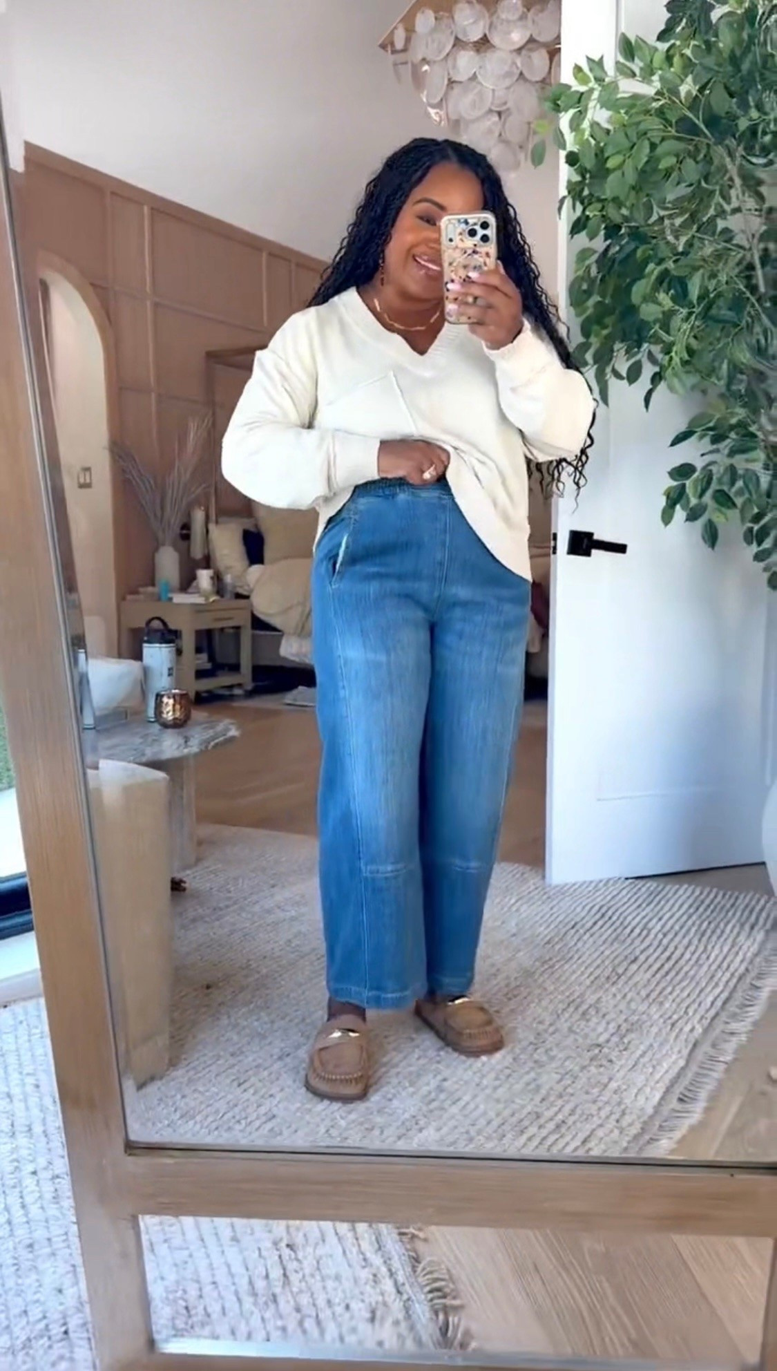 Obsessed with this elevated casual outfit that is on sale at Anthropologie! 🤍 This top is one that they brought back and I love that it is lightweight, perfect for that fall transition. Paired with these pull-on denim pants!

#LTKootd #LTKSeasonal #LTKSaleAlert