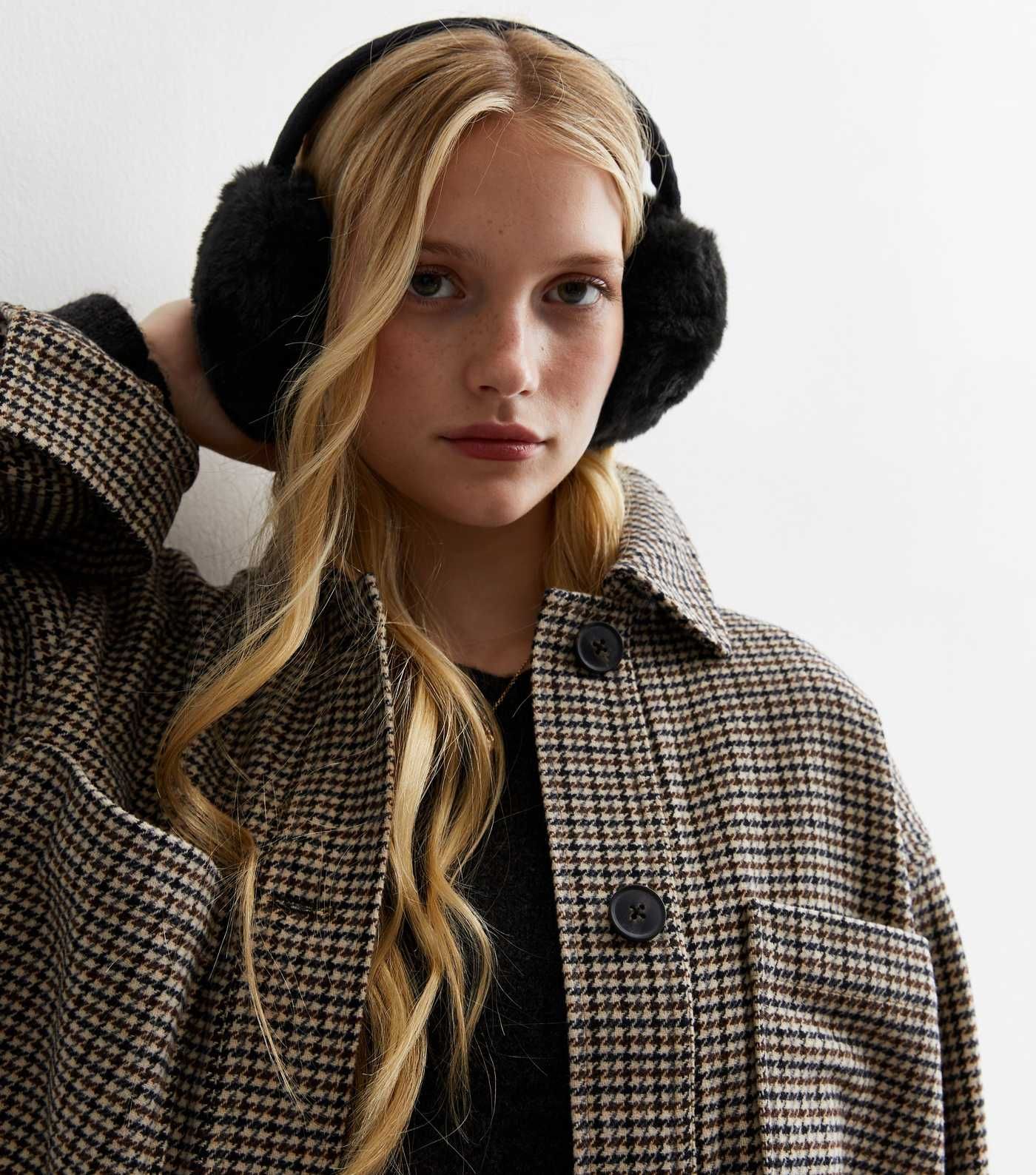 Black Faux Fur Ear Muffs
						
						Add to Saved Items
						Remove from Saved Items | New Look (UK)