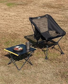 iClimb Ultralight Compact Camping Folding Table with Carry Bag (Black - S) | Amazon (US)