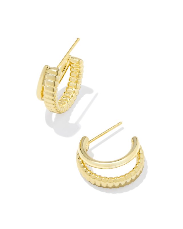 Layne Huggie Earrings in Gold | Kendra Scott