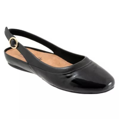 Softwalk Women's Sheffield Flat, Black | Belk