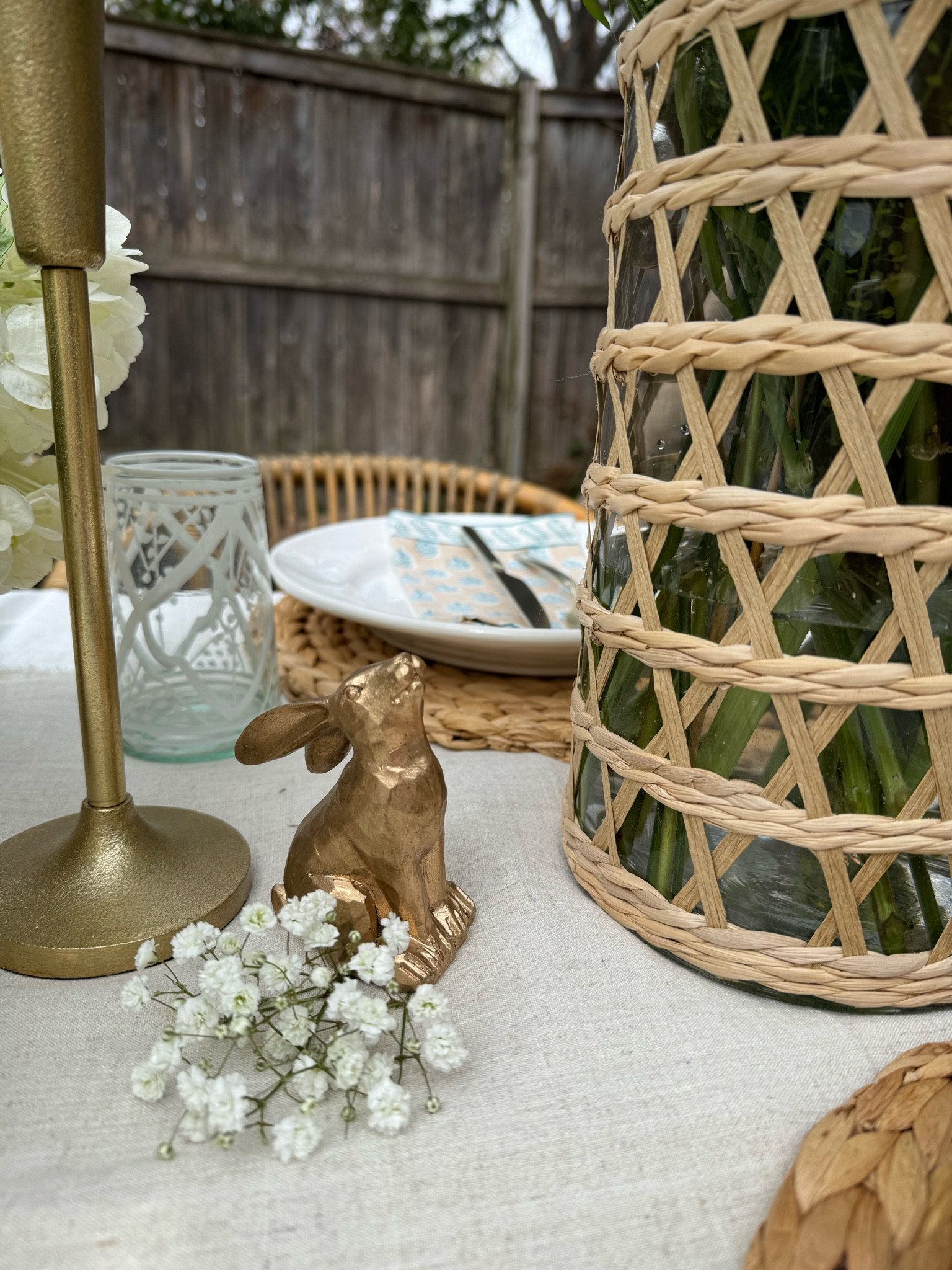 Easter Dinner Table Decor Details 

Easter decor, Easter styling, Easter table, Easter hosting, outdoor dining, Easter bunny, gold Easter bunny

#LTKSeasonal #LTKFindsUnder50 #LTKHome