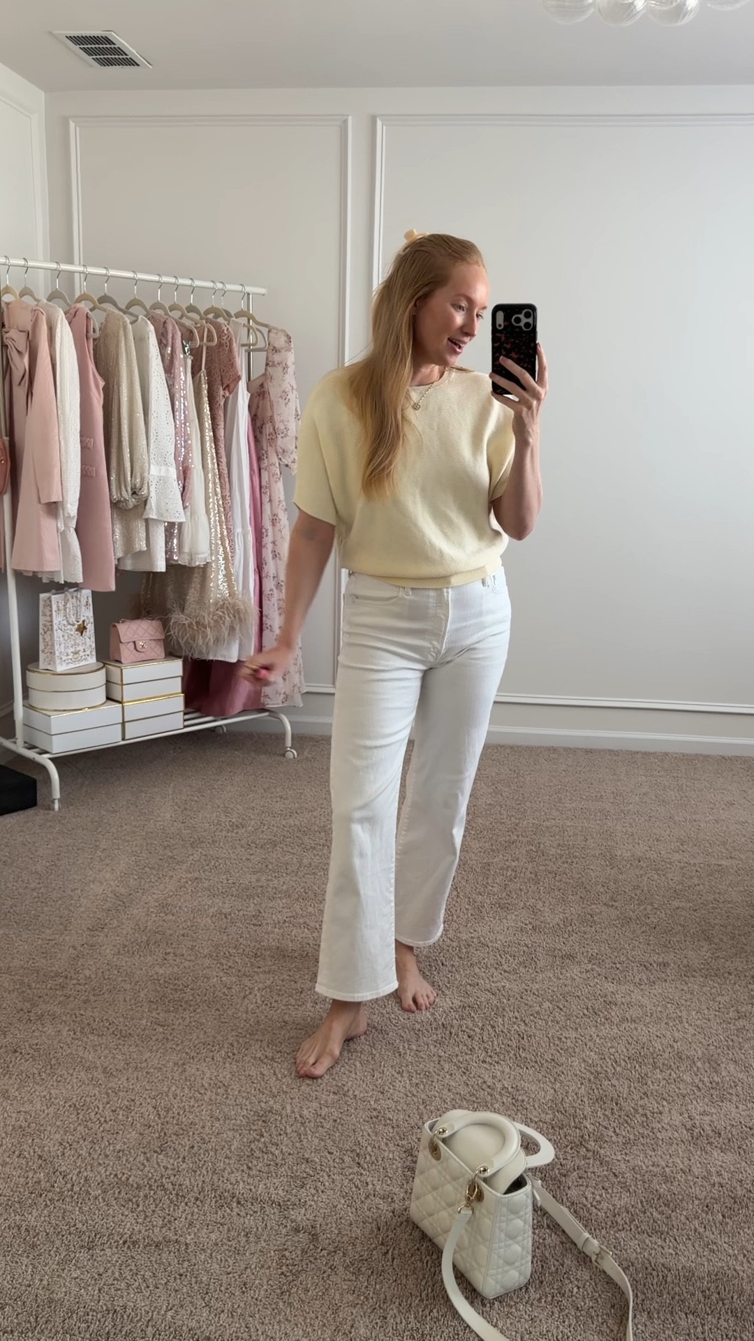 What I’m wearing today to run to the dealership for a new tire. Glad I purchased the wheel and tire protection 👏🏻

Wearing this lightweight sweater top in butter yellow (size small, it shrunk a tad in the wash but it fits better now. It also could have stretched a tad with wear). Styled with my go to comfortable white jeans in a size 27 

#LTKmomlife #LTKootd