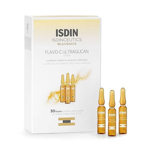 Vitamin C and Hyaluronic Acid Serum ampoule, Flavo-C Ultraglican by ISDIN | Amazon (US)