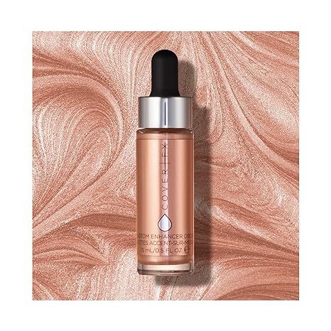 COVER FX Custom Enhancer Drops - Rose Gold: Bronzed Pink Finish - 15mL - Radiant Glow - Liquid Hi... | Amazon (US)