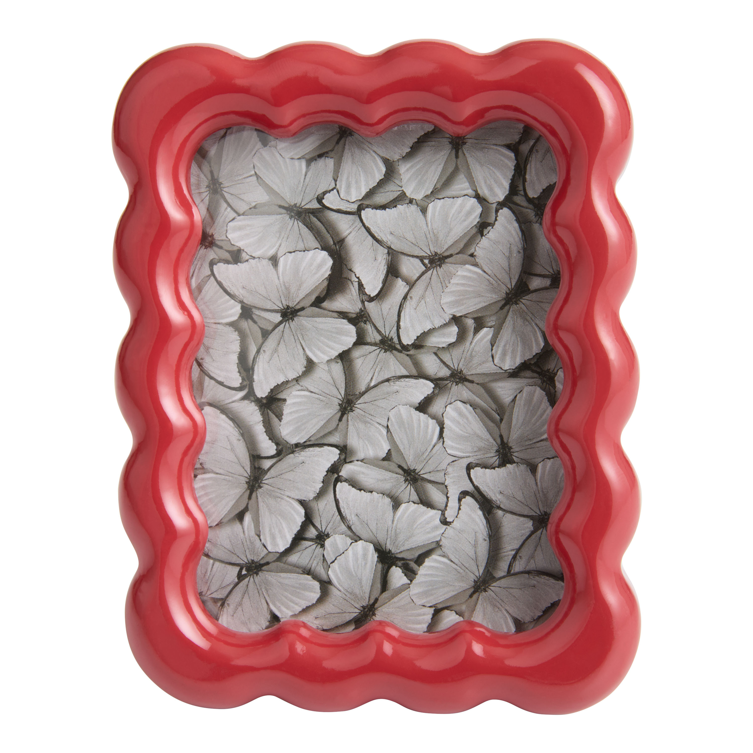 Mini Red Wavy Picture Frame | World Market