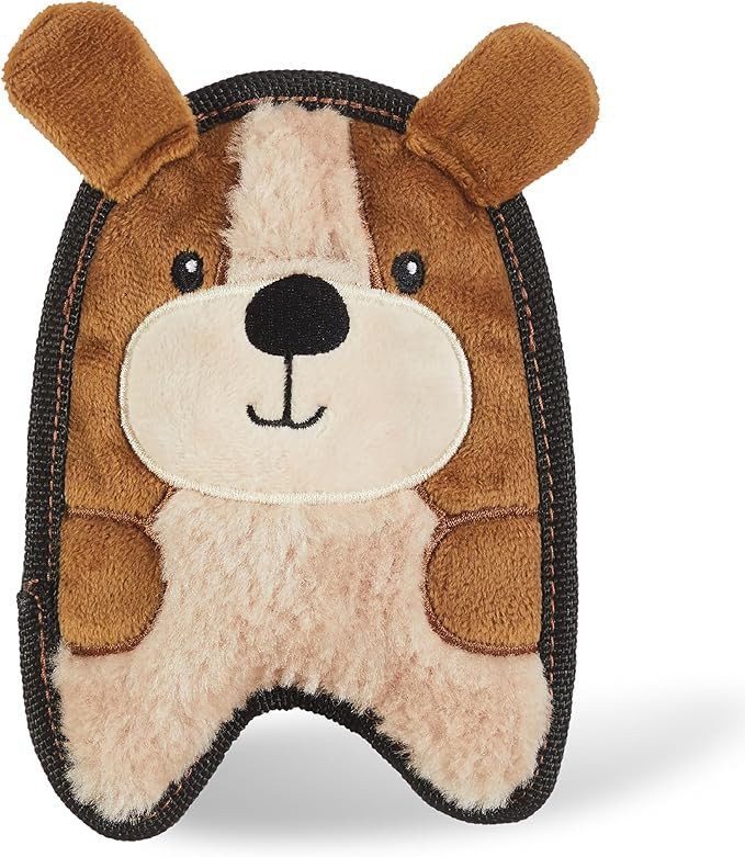 Outward Hound Durablez Tough Plush Squeaky Dog Toy, Puppy, Brown, XS | Amazon (US)