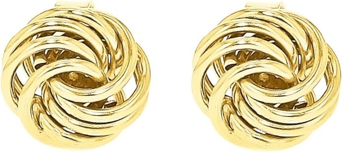 Carissima Gold Women's 9 ct Yellow Gold Mini Rose Stud Earrings | Amazon (UK)