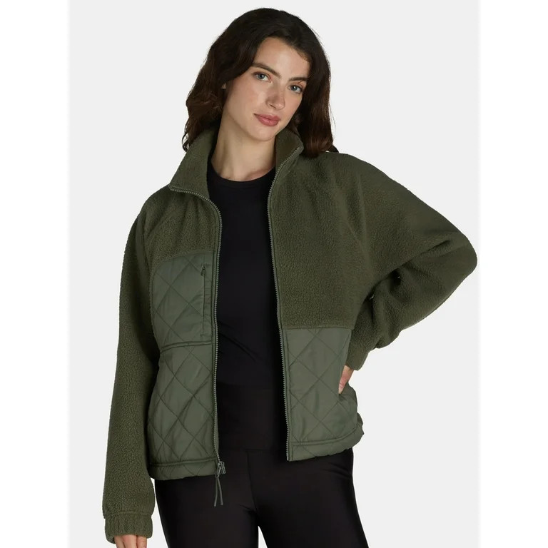 Avia Women’s Quilted Fleece Jacket, Sizes XS-XXXL - Walmart.com | Walmart (US)