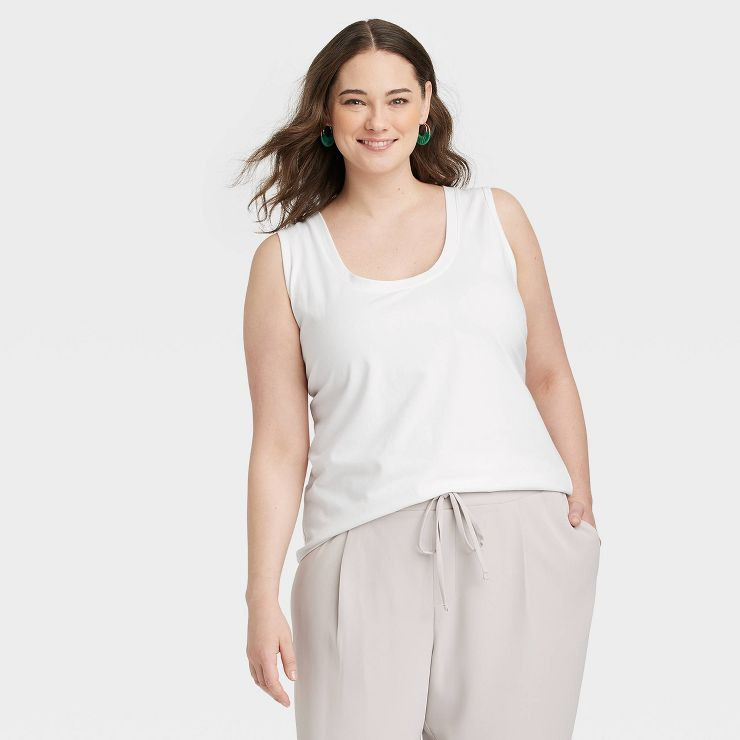 Women's U-Neck Slim Fit Tank Top - A New Day™ | Target