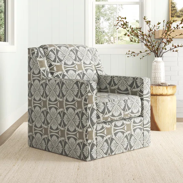 Kinsley Upholstered Swivel Armchair | Wayfair North America