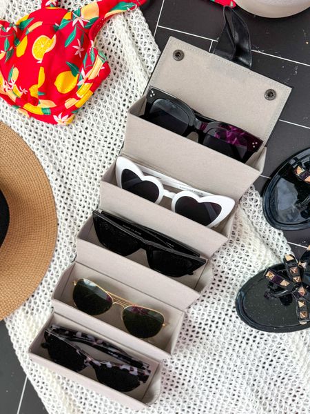 #Ad #LTK_Sweepstakes

Sunglasses for Sunmer! And the perfect compact sunglasses travel case to keep your sunglasses safe during travel - snaps close and has a handle.

Travel must have, travel accessories , travel case #ltksalealert  #ltkstyletip

#LTKFindsUnder50 #LTKTravel #LTKSummerSales