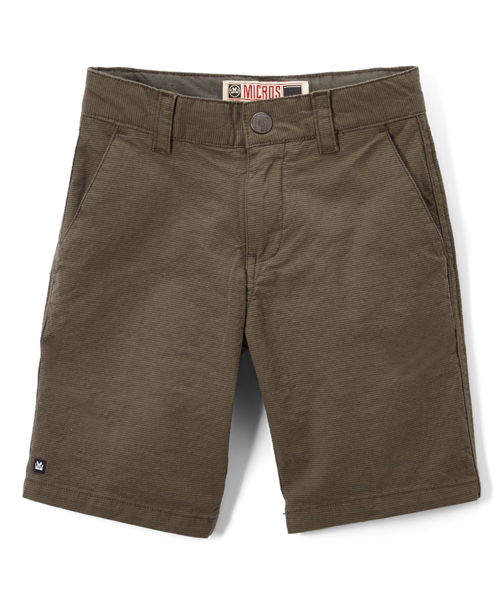 Micros Boys' Casual Shorts Olive - Olive Stretch Bush Shorts - Toddler & Boys | Zulily