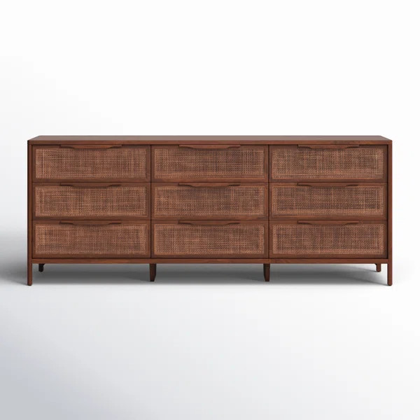 Nellie 9 Drawer Cane Dresser | Birch Lane