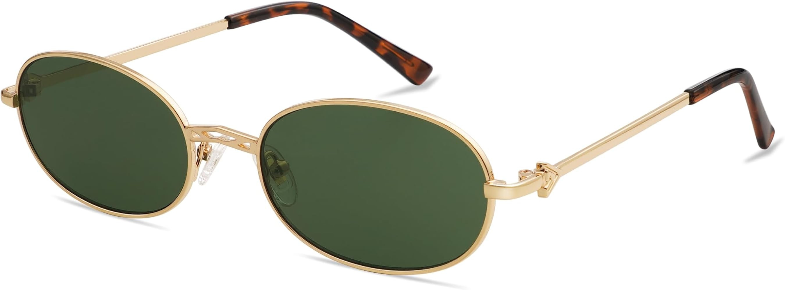 Retro Oval Sunglasses for Women Men Trendy Designer 90s Sun Glasses Classic Shades AP3662 | Amazon (US)