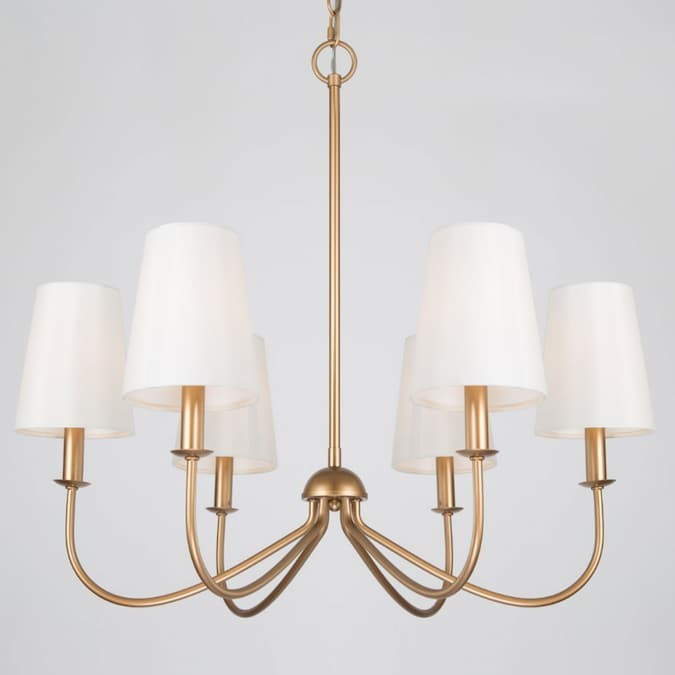 LNC Trend 6-Light Gold Transitional Chandelier Lowes.com | Lowe's