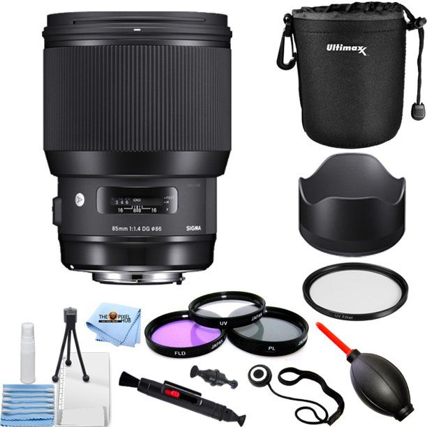 Sigma 85mm f/1.4 DG HSM Art Lens for Nikon F (321955) PRO KIT | Walmart (US)