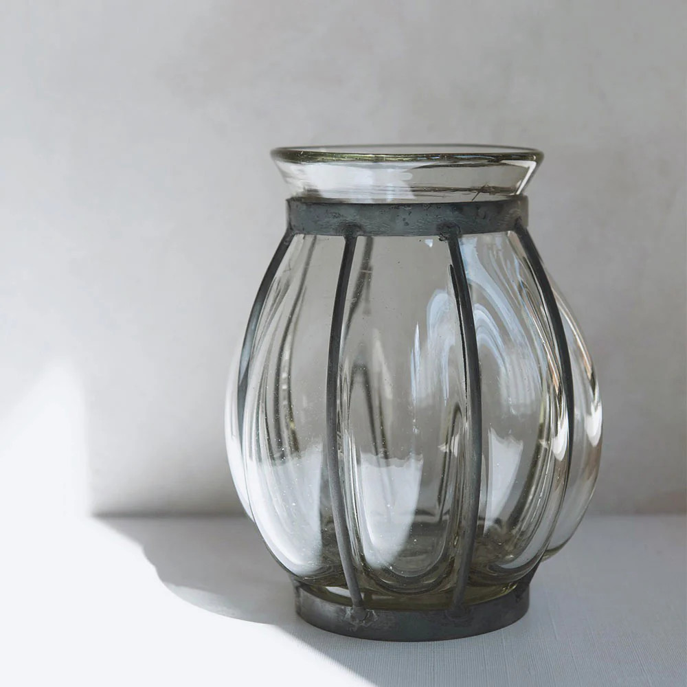 Blown Glass Vase / Lantern | Roan Iris
