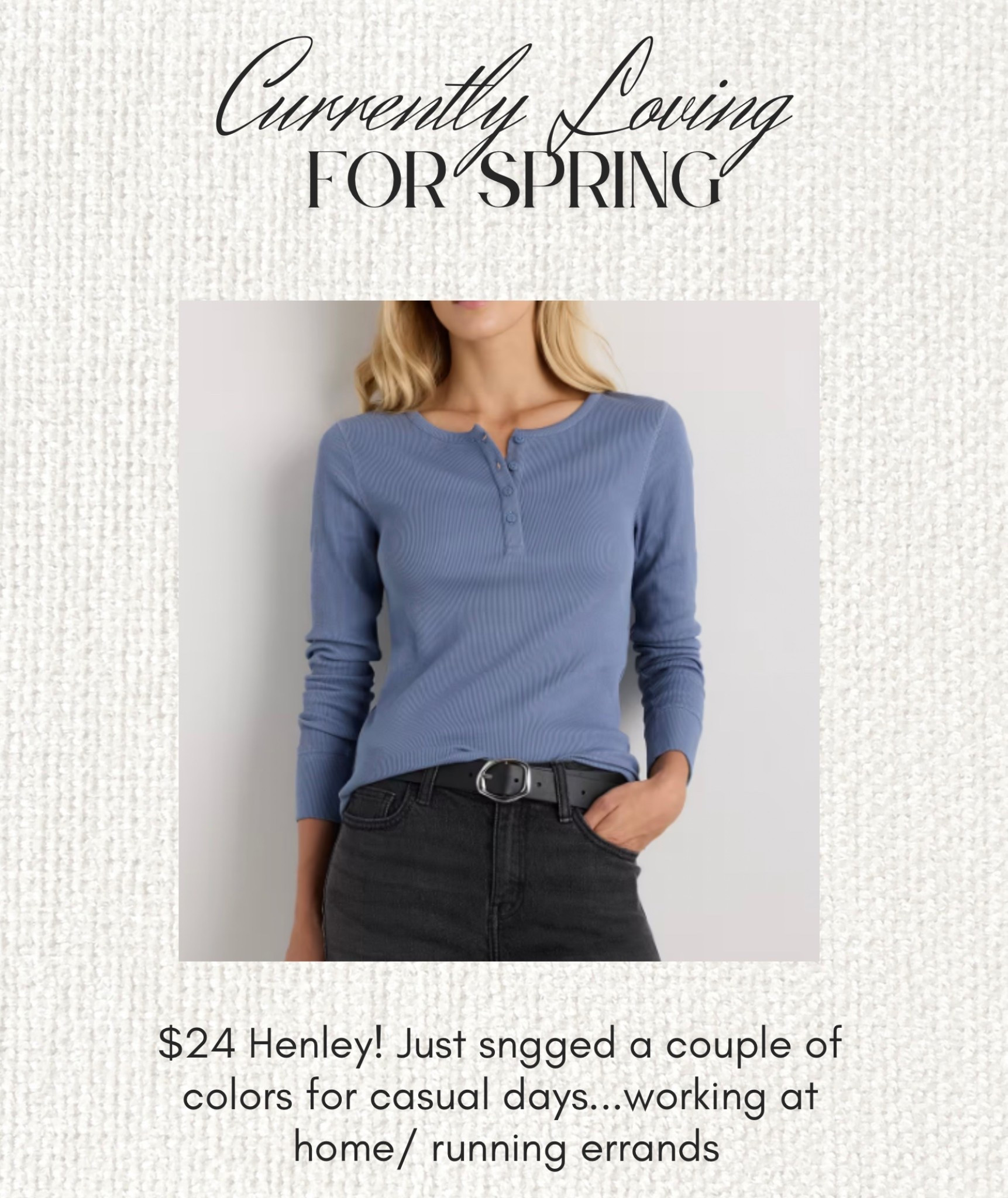$24 Henley 🔥 perfect for everyday wear- snagged a couple of colors 

#LTKootd #LTKOver40