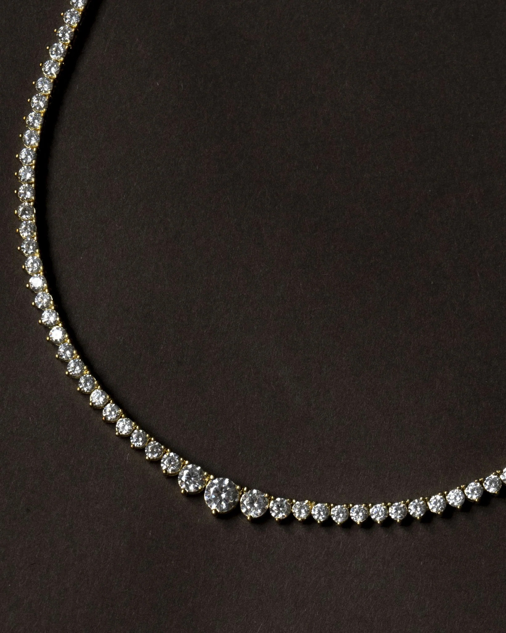 Daphne Bold Gradient Tennis Necklace | Cupcakes and Cashmere LLC