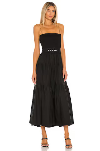 L'Academie The Nour Midi Dress in Black from Revolve.com | Revolve Clothing (Global)