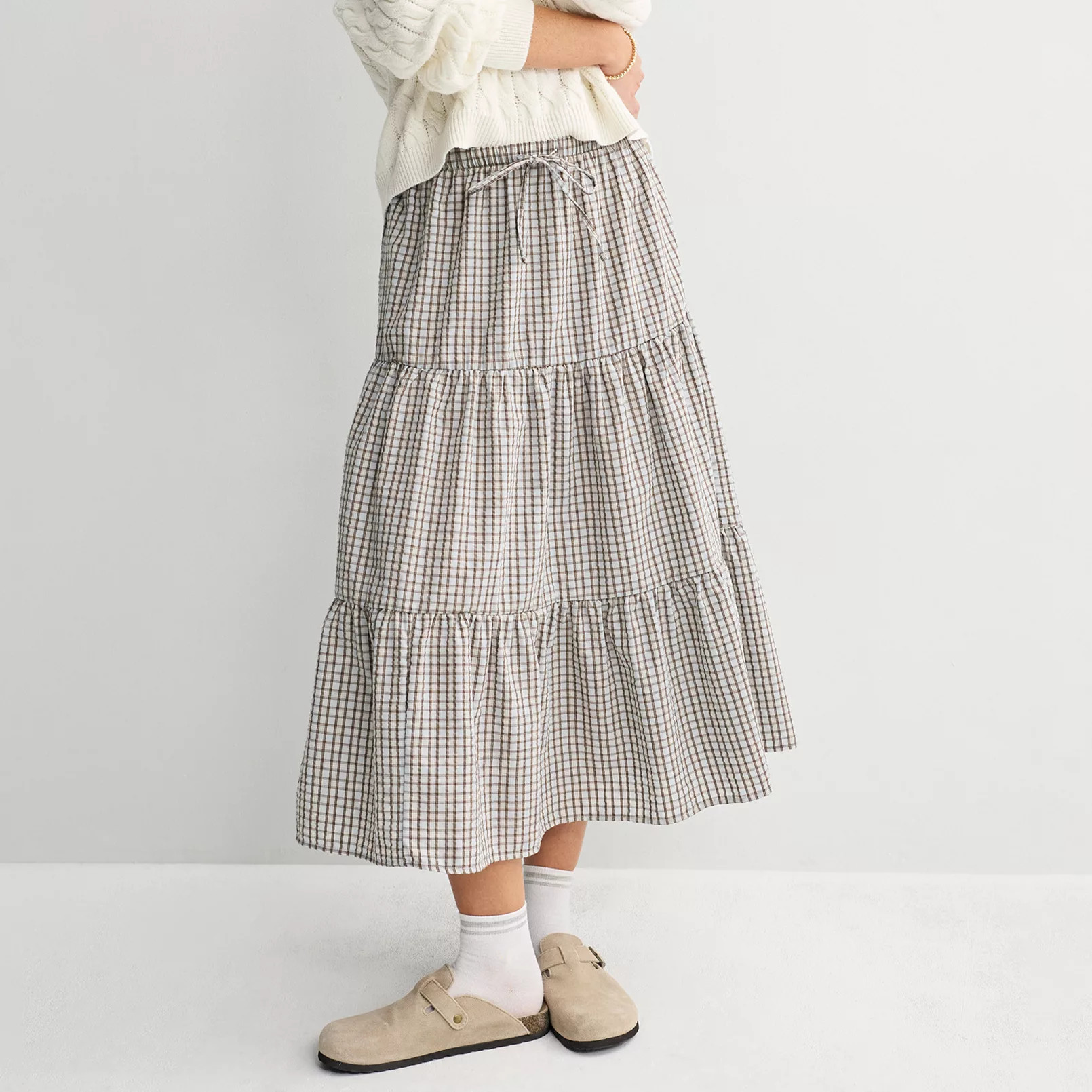 Juniors' SO® Tiered Midi Skirt | Kohl's