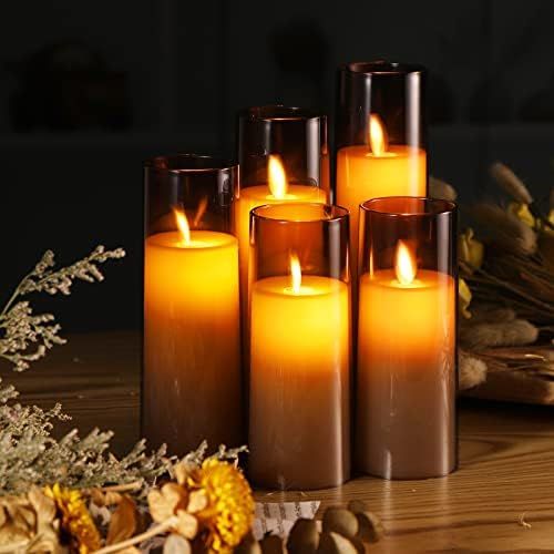 Flickering Flameless Candles,Battery Operated LED Candles Ideal for Halloween, Christmas,Home Dec... | Amazon (US)