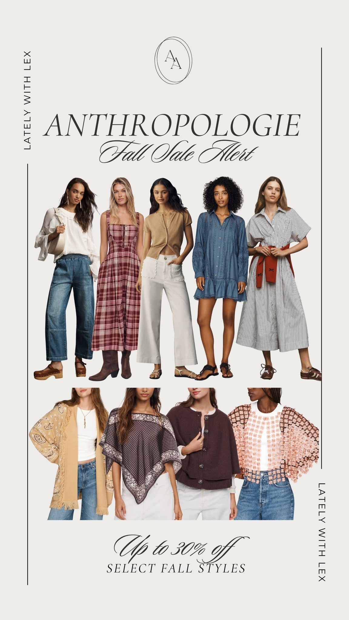 Up to 30% OFF select fall styles at Anthropologie, through this weekend only 🤎Shop fall staples including tops, sweaters, dresses, and more!