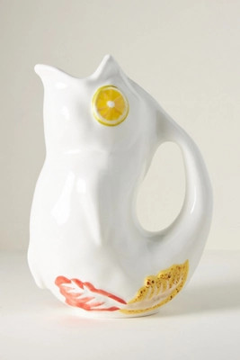 Micola Stoneware Fish Pitcher | Anthropologie (US)
