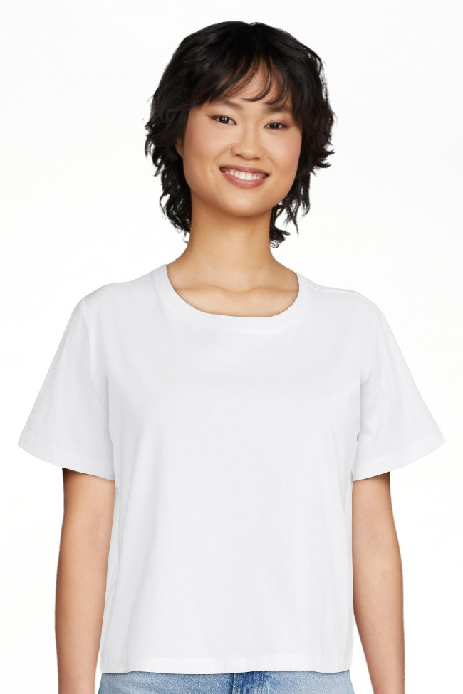 Free Assembly Women's Crop Box Tee with Short Sleeves, Sizes XS-XXXL | Walmart (US)