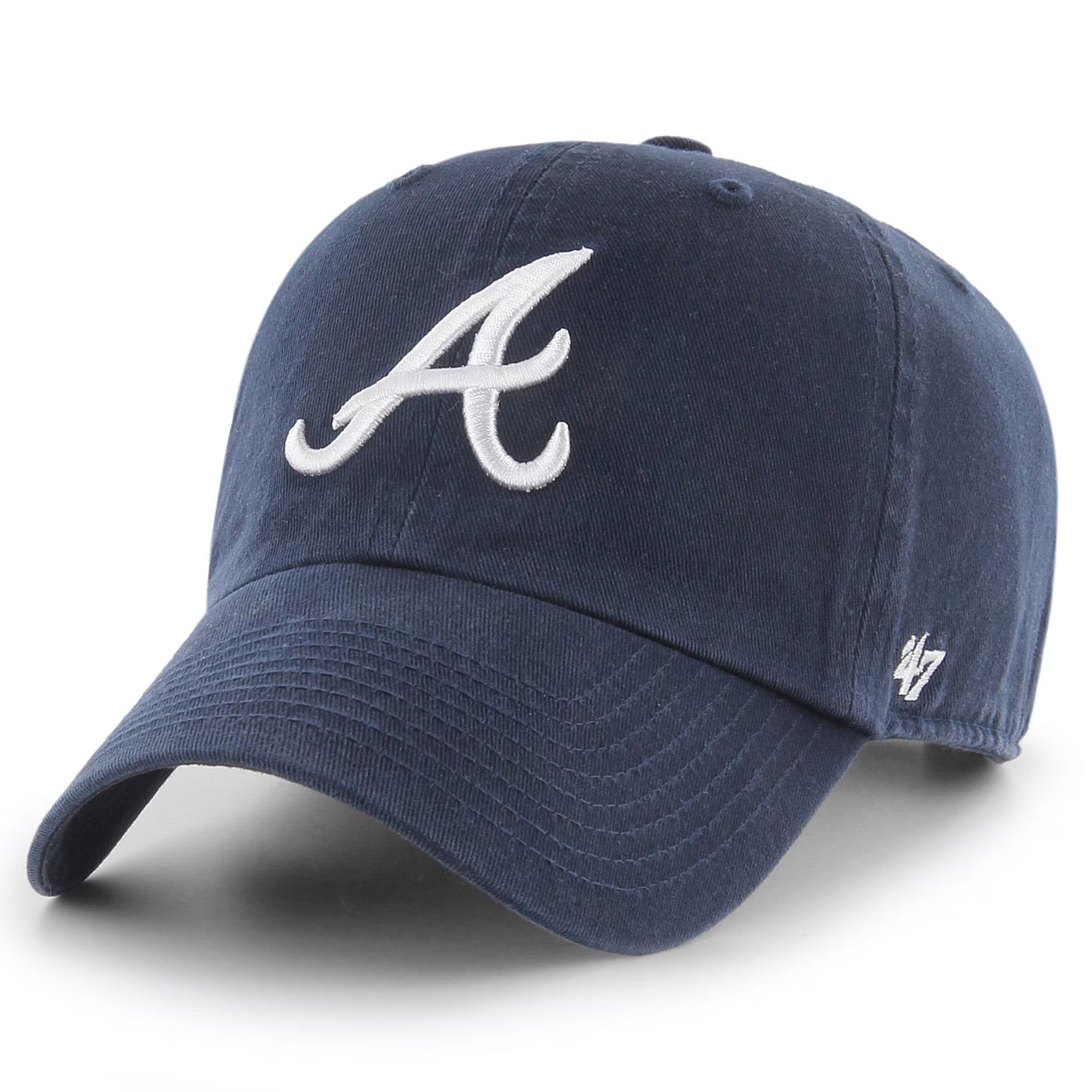 Atlanta Braves '47 Clean Up Adjustable Hat - Navy | Fanatics