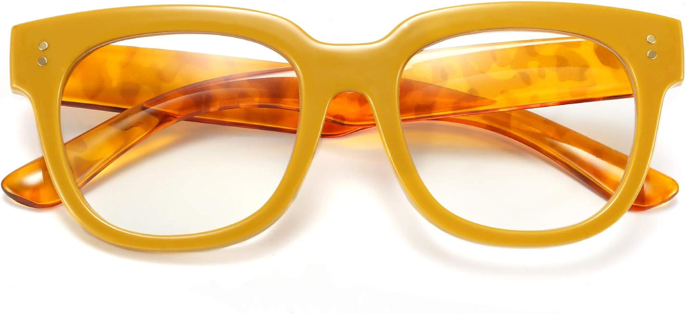 FEISEDY Retro Square Thick Big Frame Blue Light Blocking Reading Glasses Anti Glare Digital Eyest... | Amazon (US)