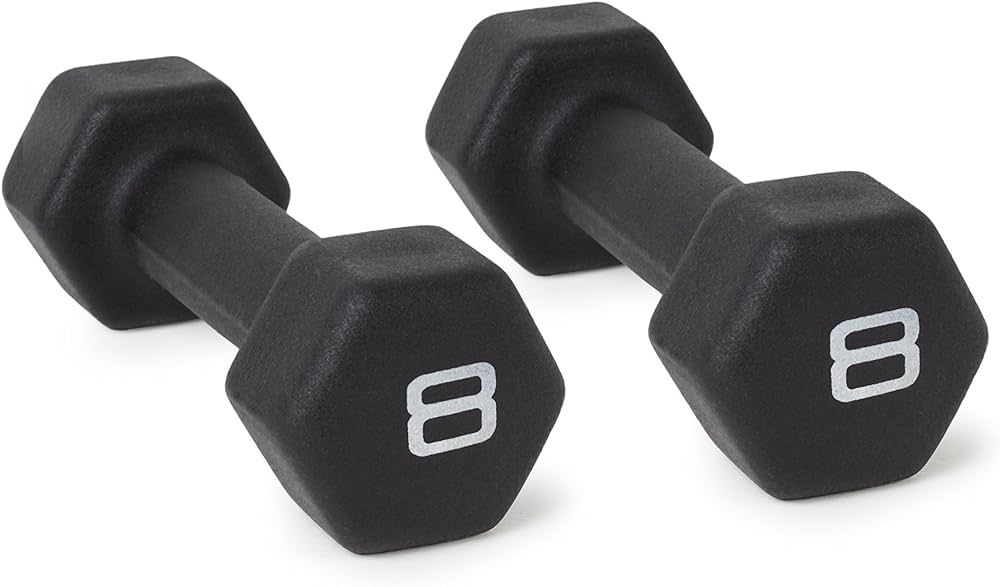 CAP Barbell Black Neoprene Coated Dumbbell Weights | Pair | Amazon (US)