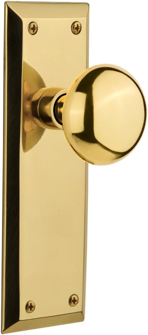 Nostalgic Warehouse New York Door Knob with Plate | Amazon (US)