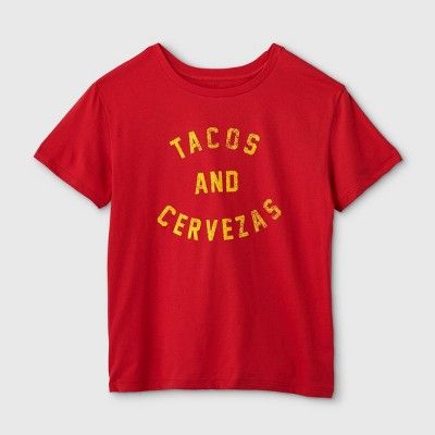 Women's Tacos and Cervezas Short Sleeve Graphic T-Shirt - Red | Target