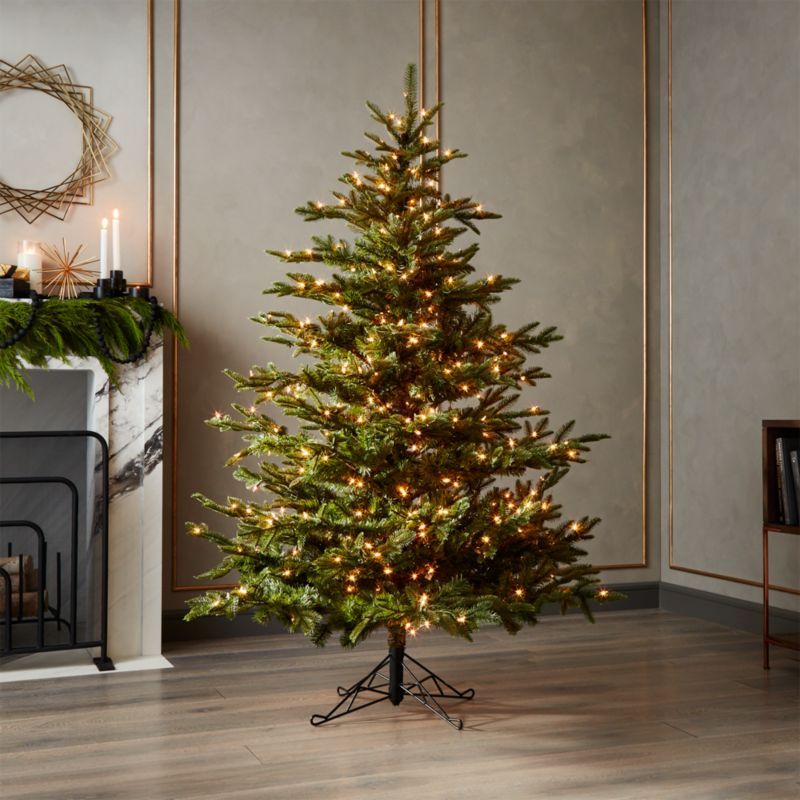 6-ft Pine Artificial Christmas Tree with LED Lights + Reviews | CB2 | CB2