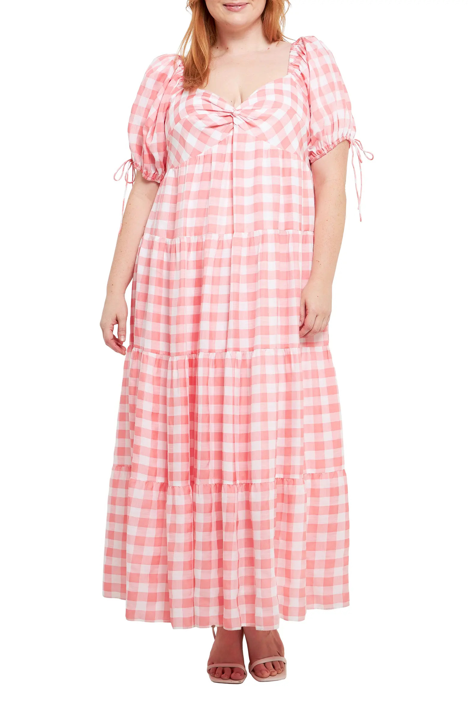 English Factory Knotted Gingham Maxi Dress (Women) | Nordstrom | Nordstrom