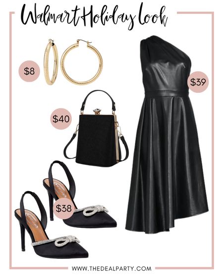 Leather Dress | Holiday Looks | Holiday Outfits | Christmas Looks | Christmas Outfit | Fun Heels | Black Dresses 

#LTKSeasonal #LTKHoliday #LTKunder100