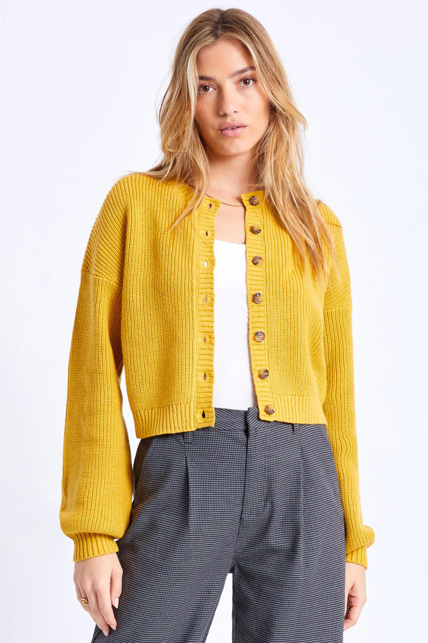 Domino Cardigan - Lemon Curry | Brixton