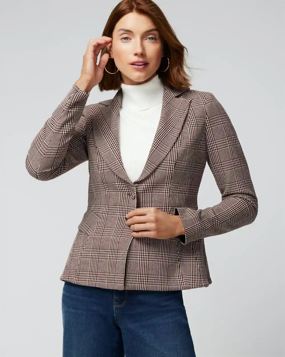Petite WHBM® Plaid Signature Blazer | White House Black Market