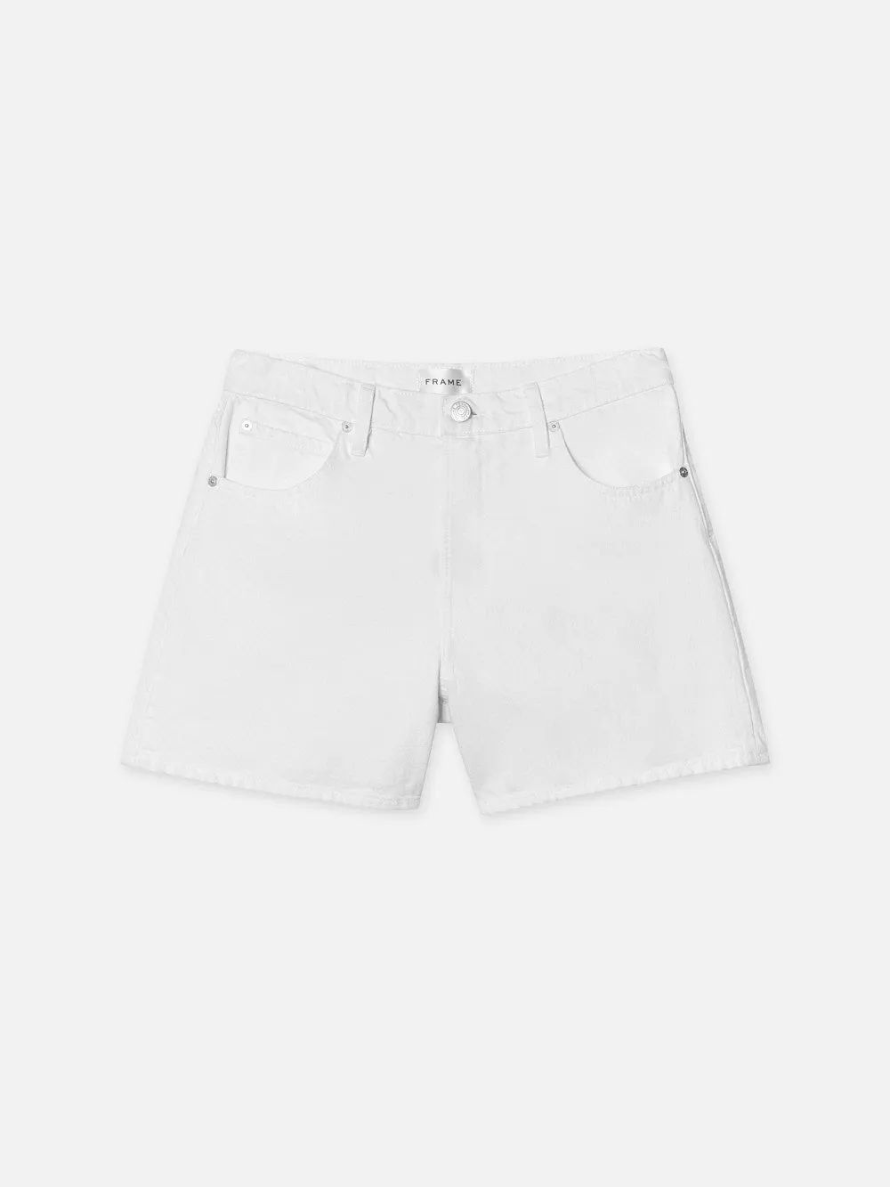 The Easy Short  in  White | Frame Denim